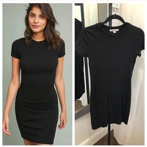 Anthropologie Stateside Mila Black Tee Dress Small